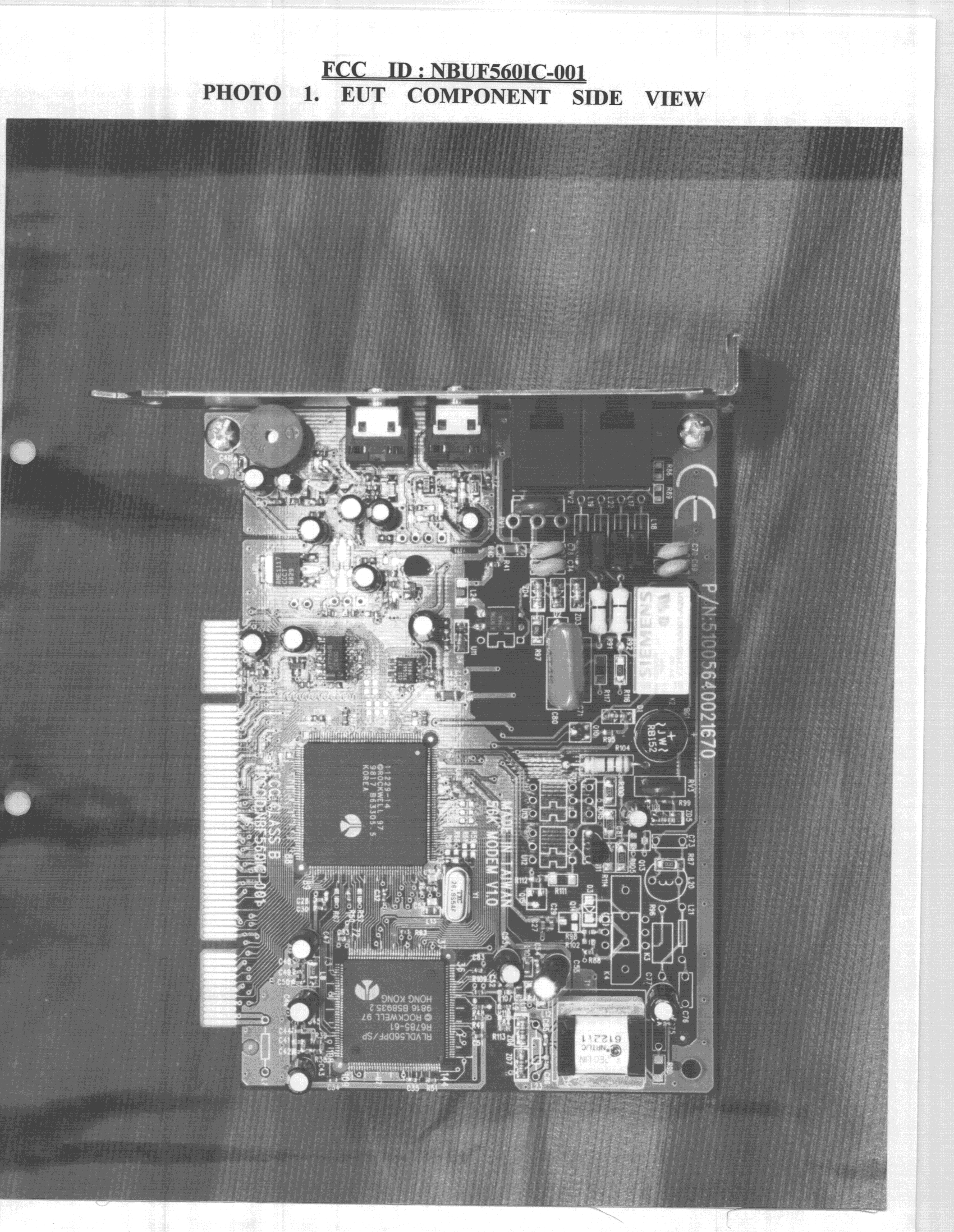 JBP - Part 15 Class B Computing Device Peripheral - FCC ID NBUF5601C-001 - Timedia Technology