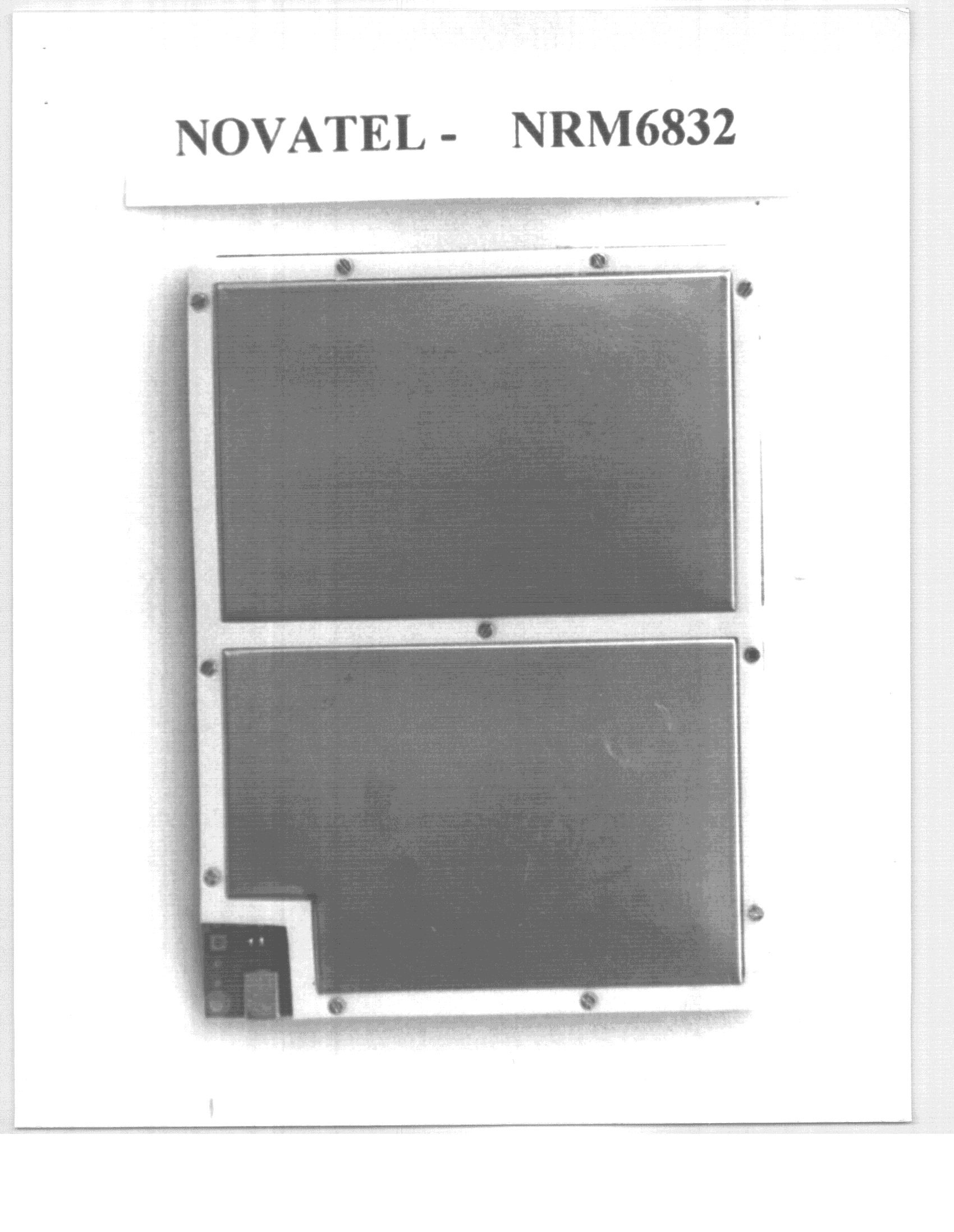 CDPD Module - FCC ID NBZNRM-6832 - Novatel Wireless, Inc. (2)