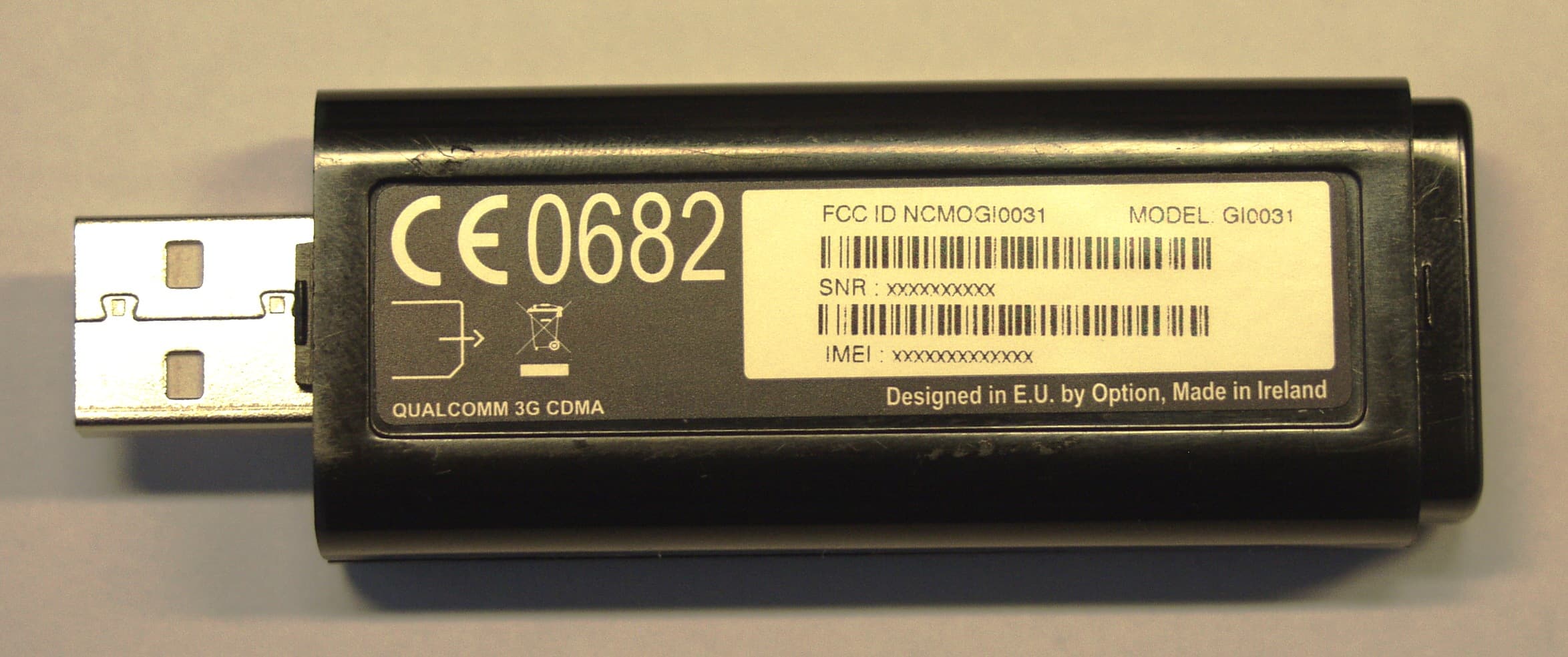 Multimode GSM/GPRS/EDGE Modem - FCC ID NCMOGI0031 - Option (Crescent NV)