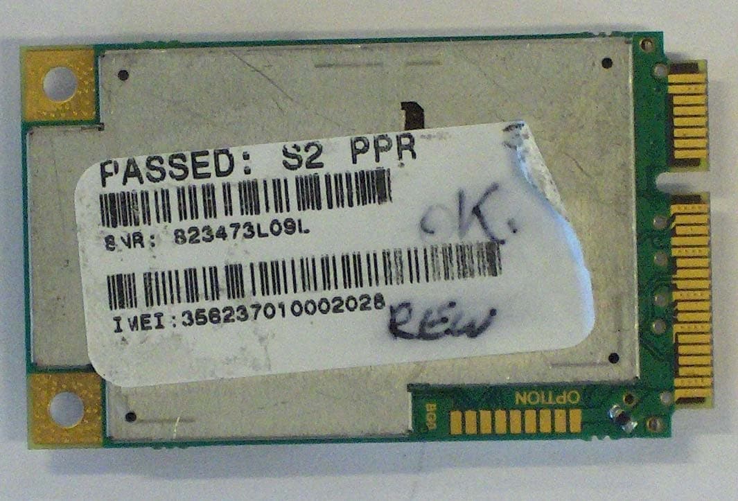 GSM/GPRS/UMTS/HSDPA/EDGE PCI MINI CARD MODULE - FCC ID NCMOMO0205 - Option (Crescent NV) (1)