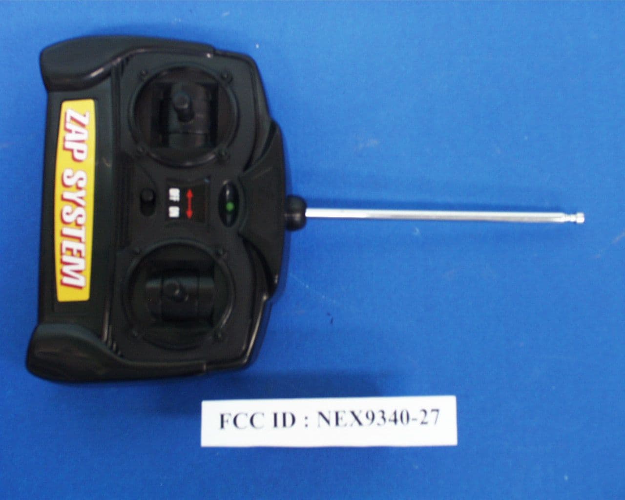 Remote Control Toy - FCC ID NEX9340-27 - Zaptoys International Limited