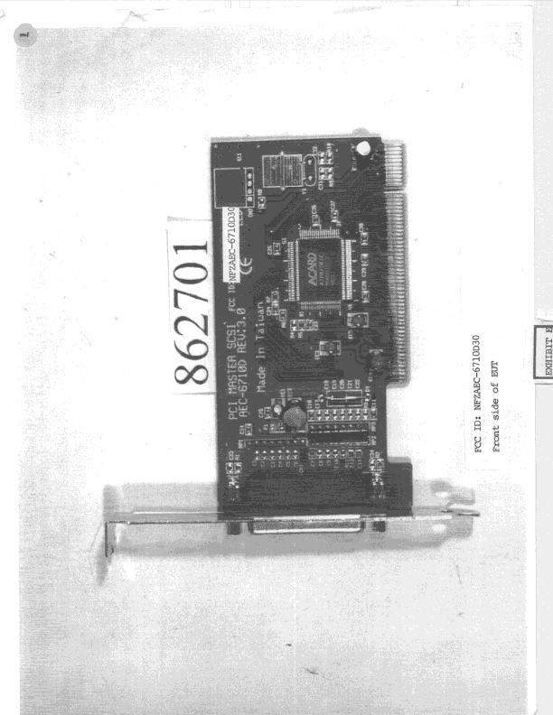 JBP - Part 15 Class B Computing Device Peripheral - FCC ID NFZAEC-6710D30 - Acard Technology Corp (2)