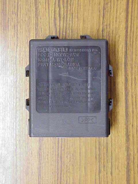 Keyless Entry System Receiver - FCC ID NHVWD1U711 - Tohoku Alps Co Ltd