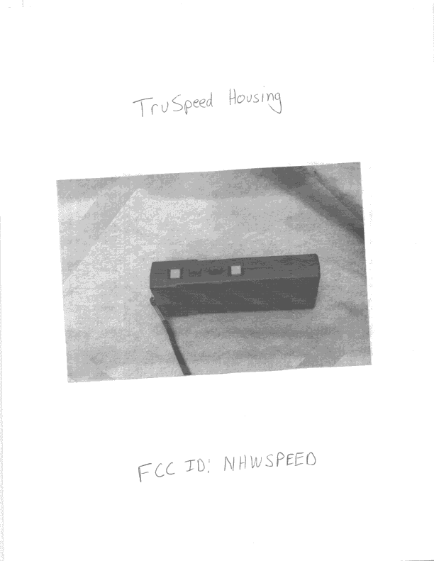 Radar Speed Gun - FCC ID NHWSPEED - Speed Products Inc (1)
