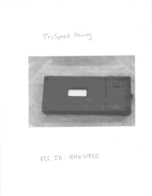 Radar Speed Gun - FCC ID NHWSPEED - Speed Products Inc (3)