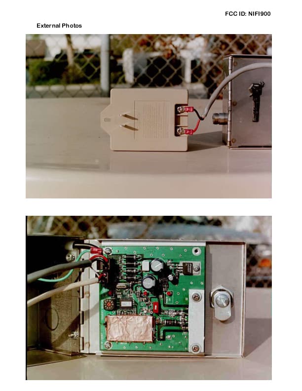 Security Remote Control Xmitter - FCC ID NIFI900 - Elite Entry Phone Inc