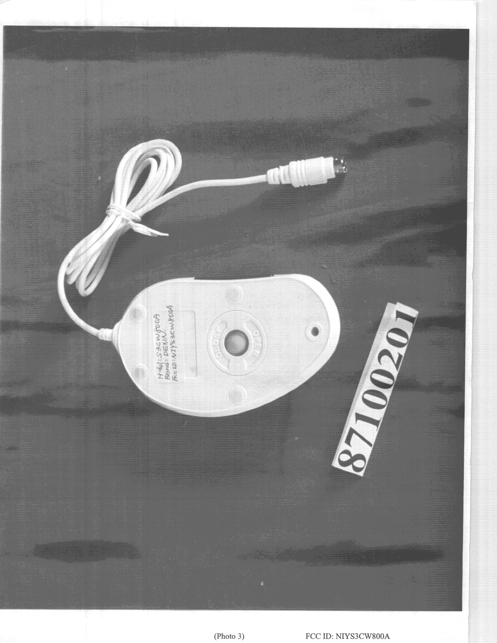 JBP - Part 15 Class B Computing Device Peripheral - FCC ID NIYS3CW800A - Dexin Corp (2)