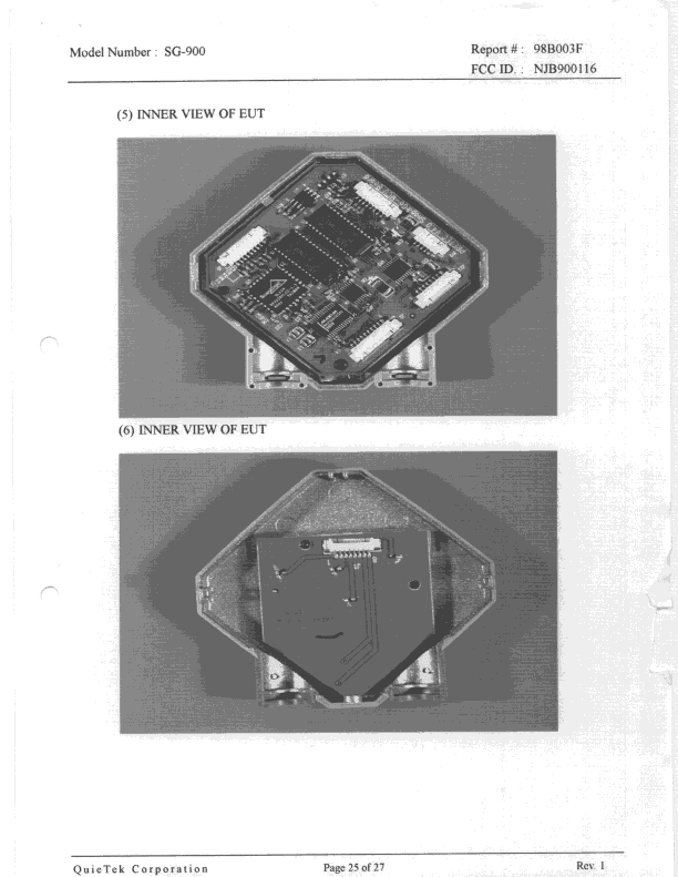Digital Camera Direct Connect USB Adapter - FCC ID NJB900116 - Pretec Corporation
