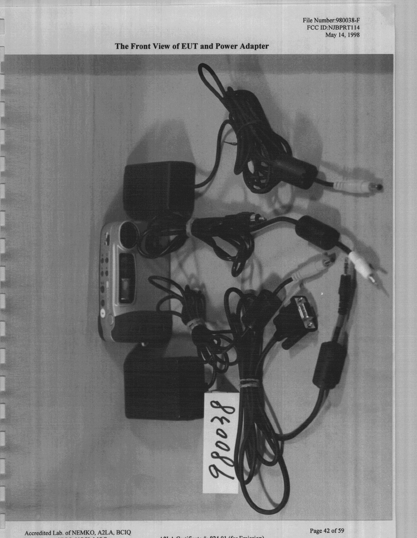 JBP - Part 15 Class B Computing Device Peripheral - FCC ID NJBPRT114 - Pretec Corporation