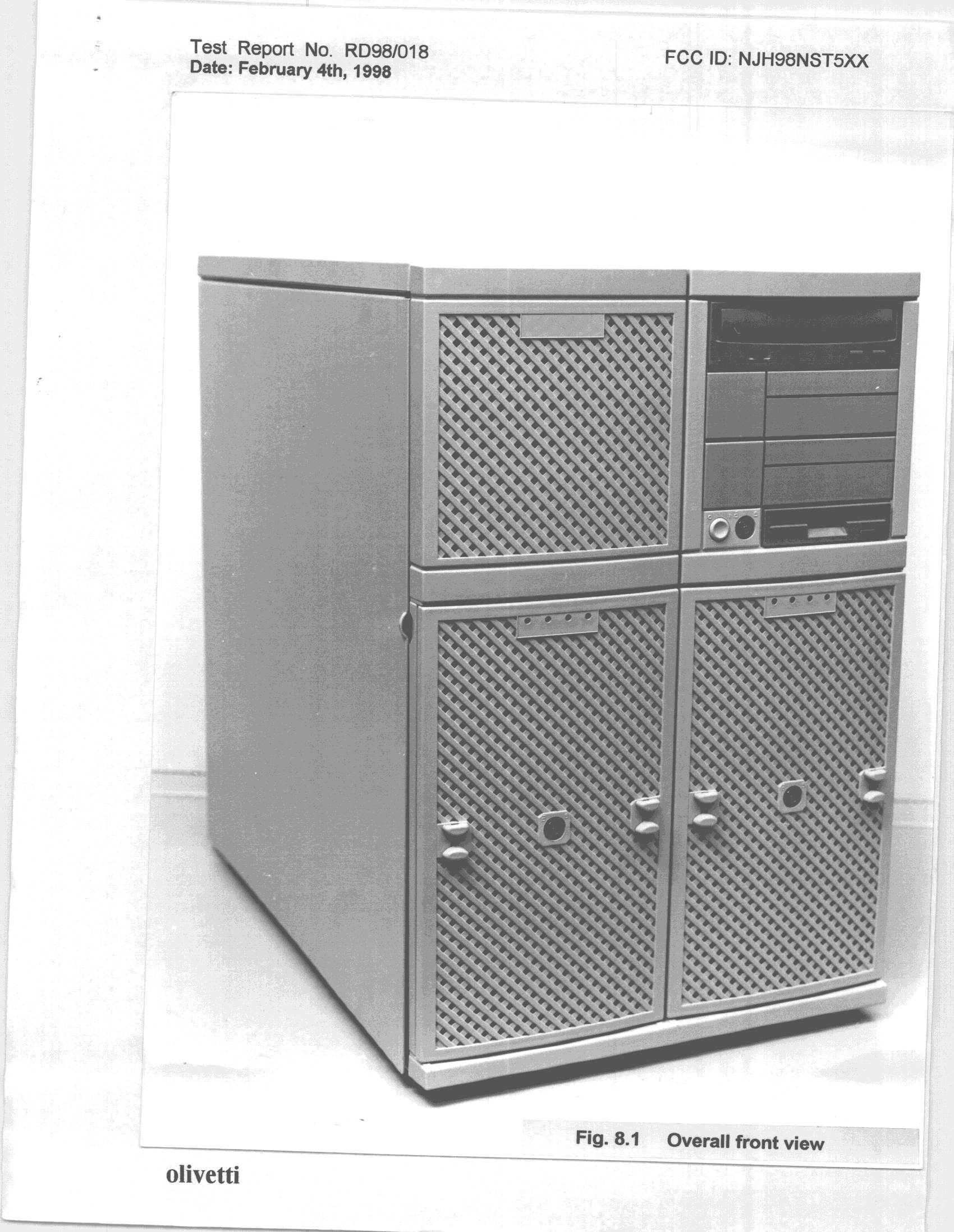 JBC - Part 15 Class B Computing Device/Personal Computer - FCC ID NJH98NST5XX - OP Computers SpA