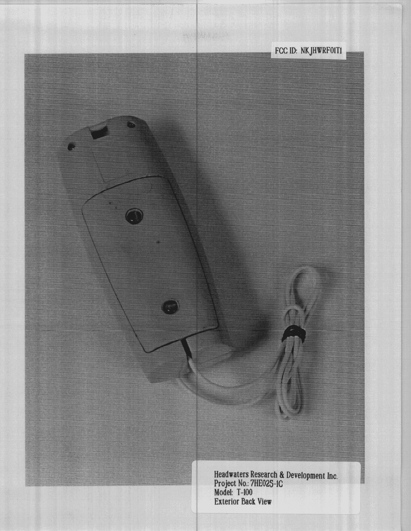 Thermometer/Temperature Transmitter - FCC ID NKJHWRF01T11 - Headwaters Research and Development Inc (2)