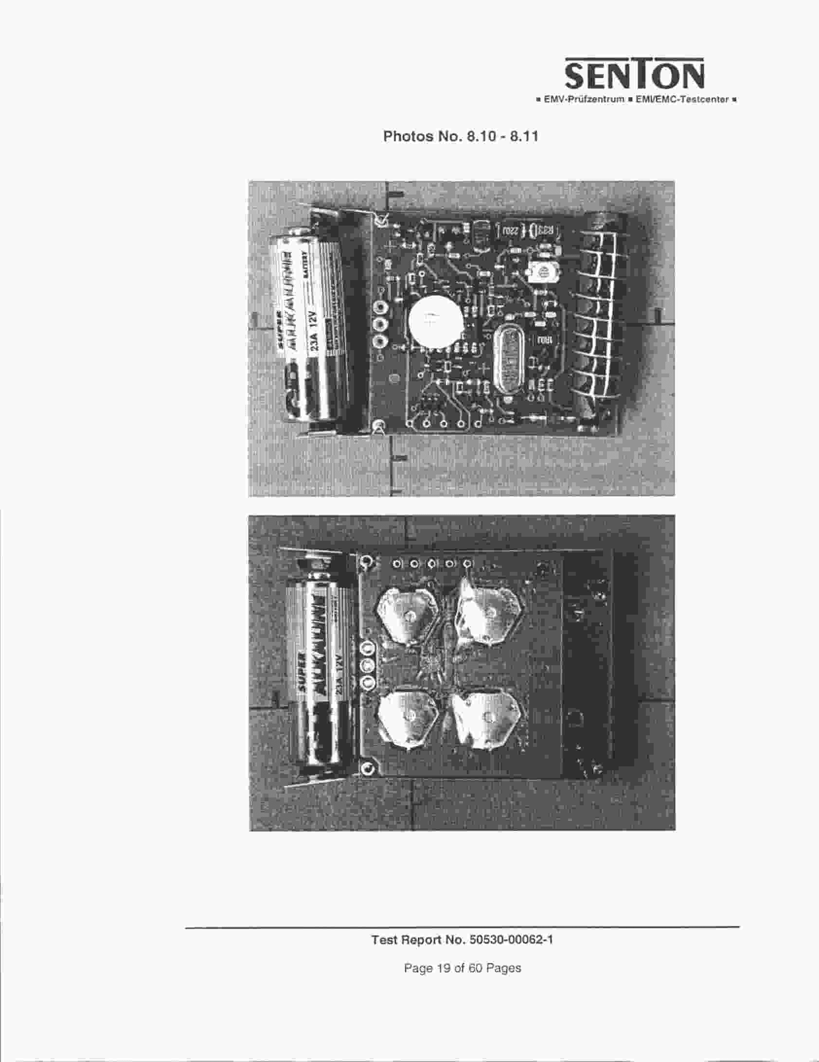 Security/Remote Control Transmitter - FCC ID NKPD21140 - Marantec America Corporation