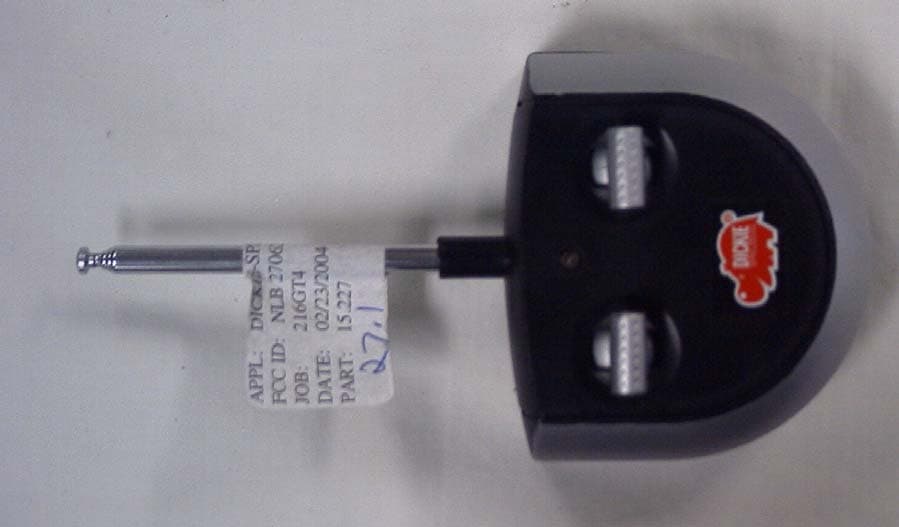 27 MHz Remote Control Transmitter - FCC ID NLB27062TX - Dickie Toys Hong Kong Ltd. (2)