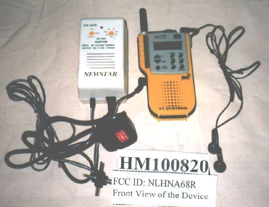 AM/FM/WX Multi-band Radio Receiver - FCC ID NLHNA68R - Crystal Field Ltd