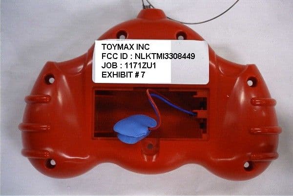 49 MHz Remote Control TX - FCC ID NLKTMI3308449 - Toymax Inc