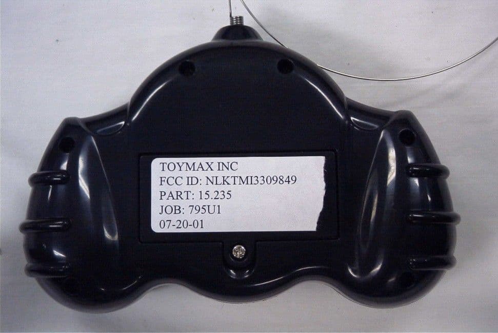 49MHz R/C Transmitter - FCC ID NLKTMI3309849 - Toymax Inc