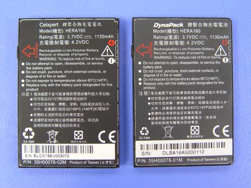 PDA phone - FCC ID NM8HERA - HTC Corporation