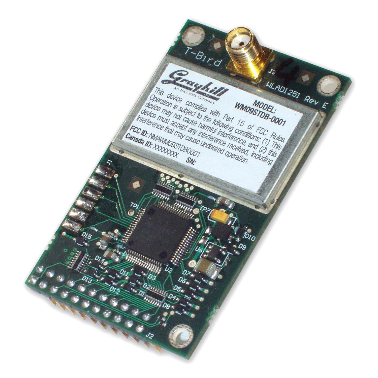 Data Radio Module - FCC ID NMAWM09STDB0001 - Grayhill Inc