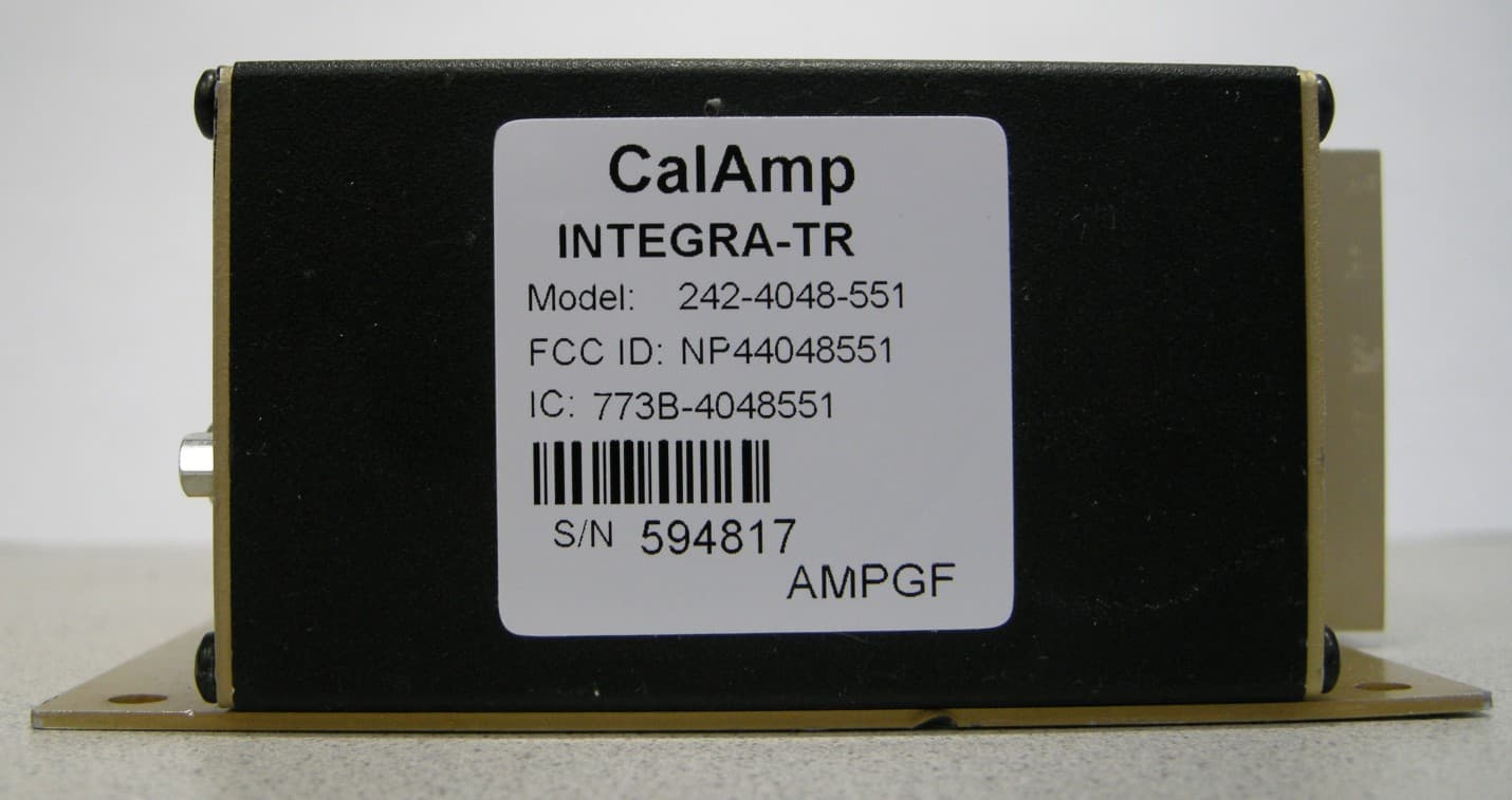 UHF Wireless Radio Modem - FCC ID NP44048551 - CalAmp Wireless Networks Corporation
