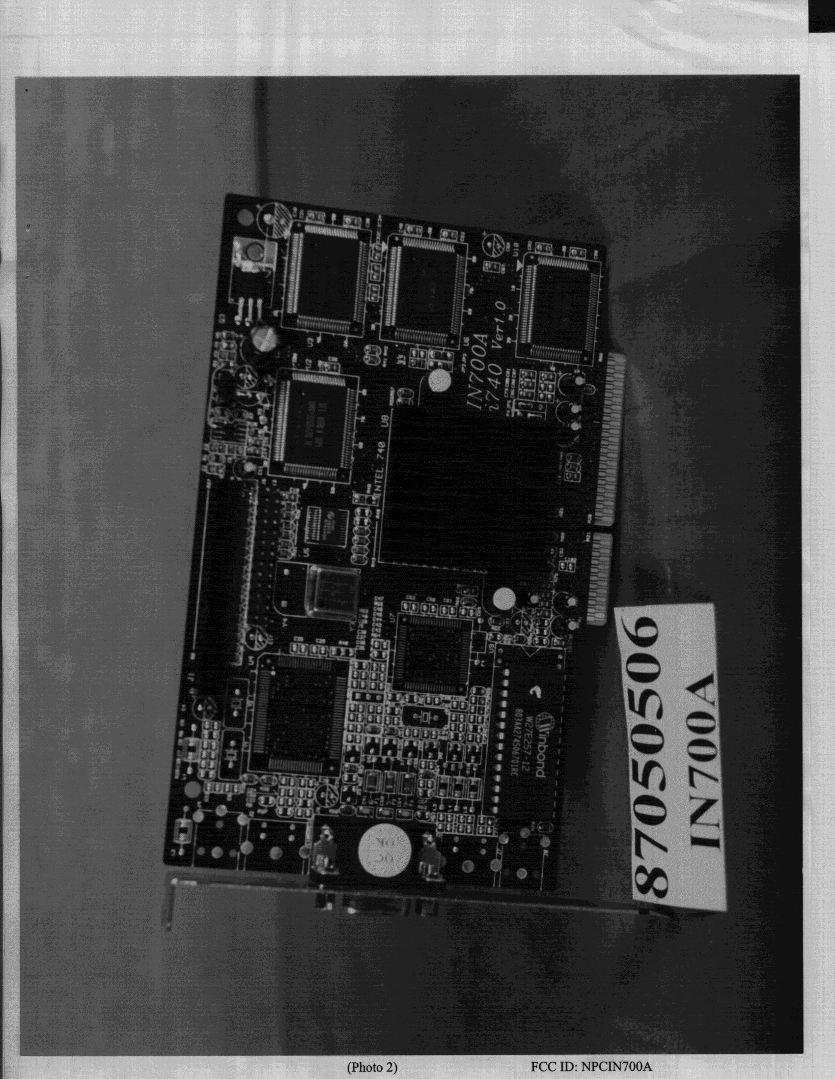 JBP - Part 15 Class B Computing Device Peripheral - FCC ID NPCIN700A - Apac Multimedia Corp (2)