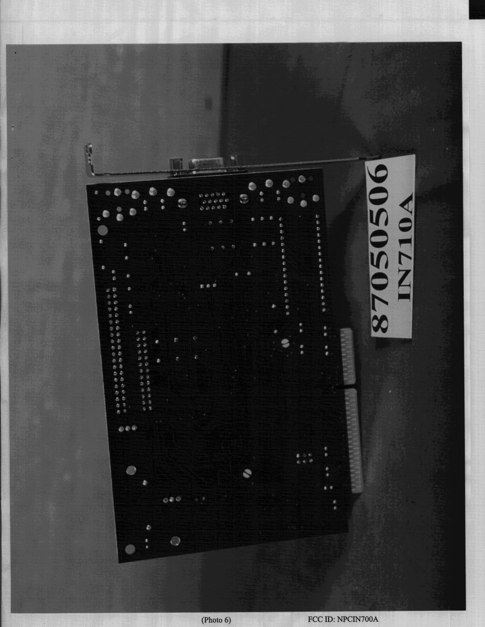 JBP - Part 15 Class B Computing Device Peripheral - FCC ID NPCIN700A - Apac Multimedia Corp