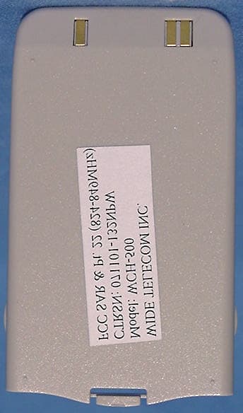 Single-Mode CDMA Cellular Phone - FCC ID NPWWCH-500 - Wide Telecom Inc. (2)