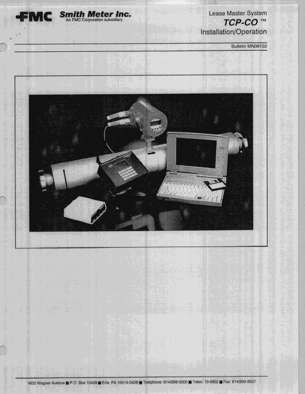 Data Collection Transmitter - FCC ID NQ3RFT - Smith Meter Inc