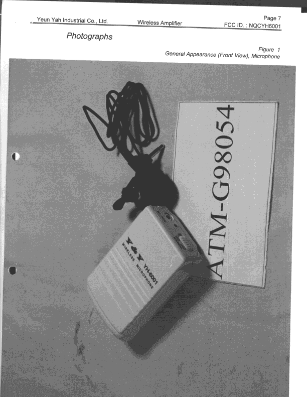 Wireless Microphone - FCC ID NQCYH6001 - Promic Technology Co., Ltd. (2)