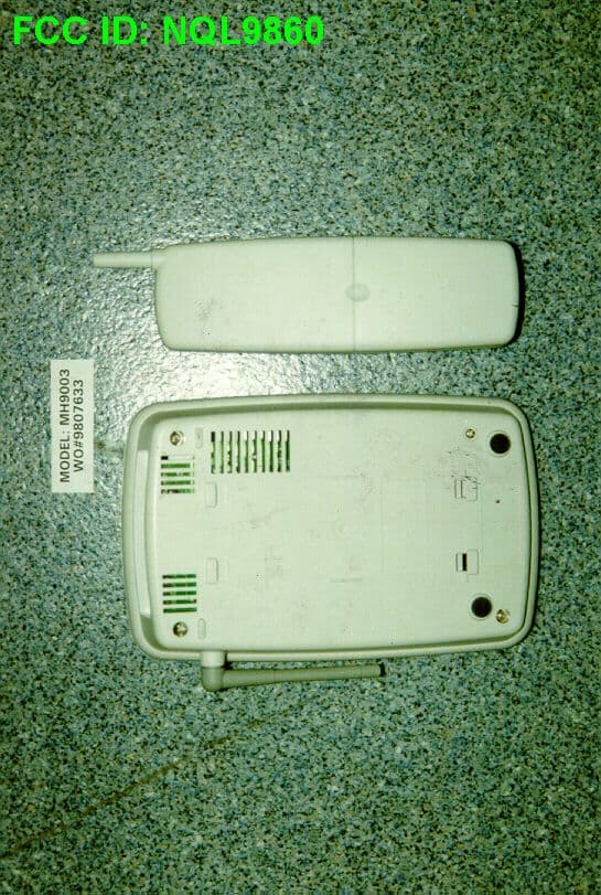 900MHz Cordless phone - FCC ID NQL9860 - Greatsino Electronic Limited