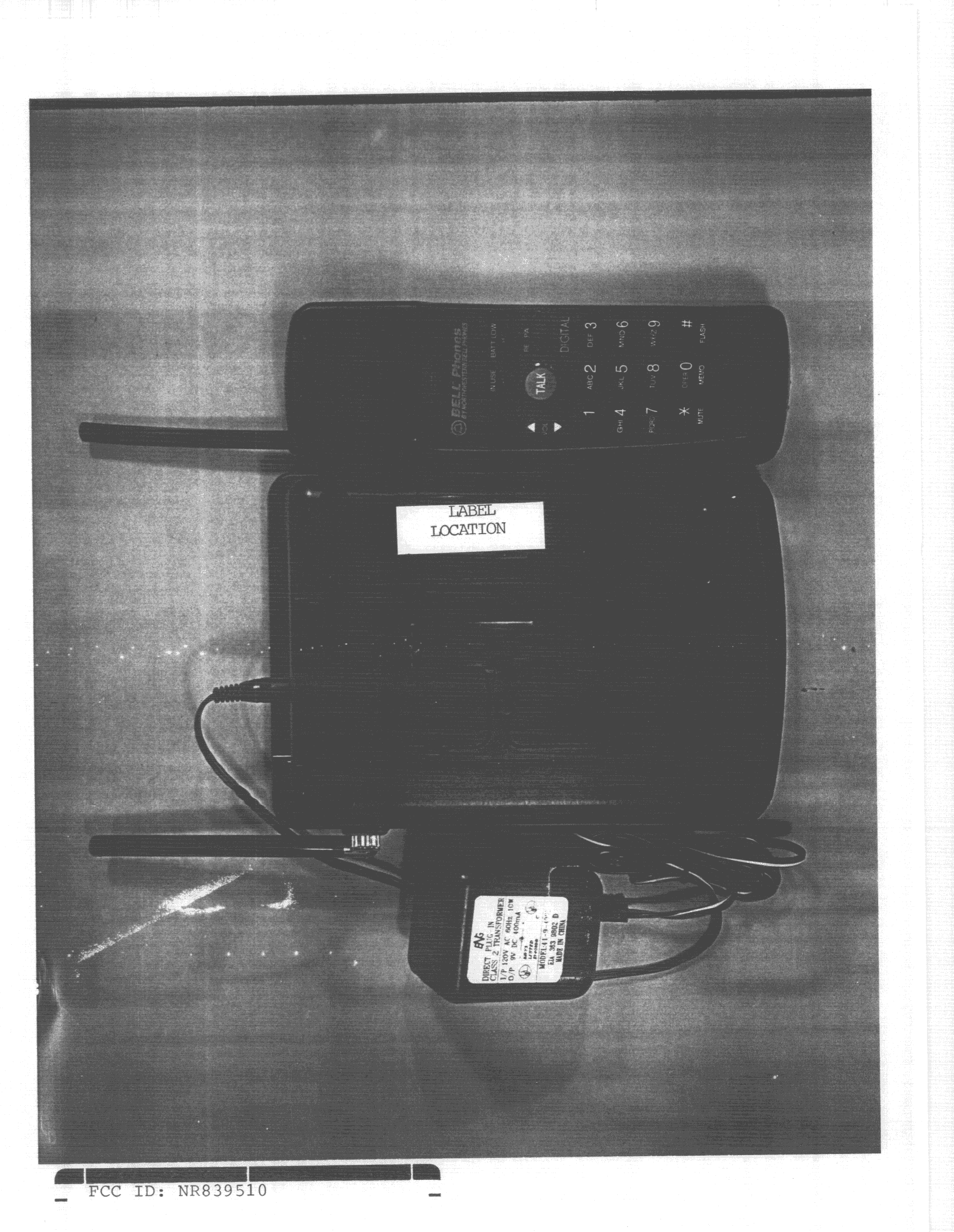 Cordless Telephone - FCC ID NR839510 - Shenzhen Taifeng Electronic Co Ltd (2)