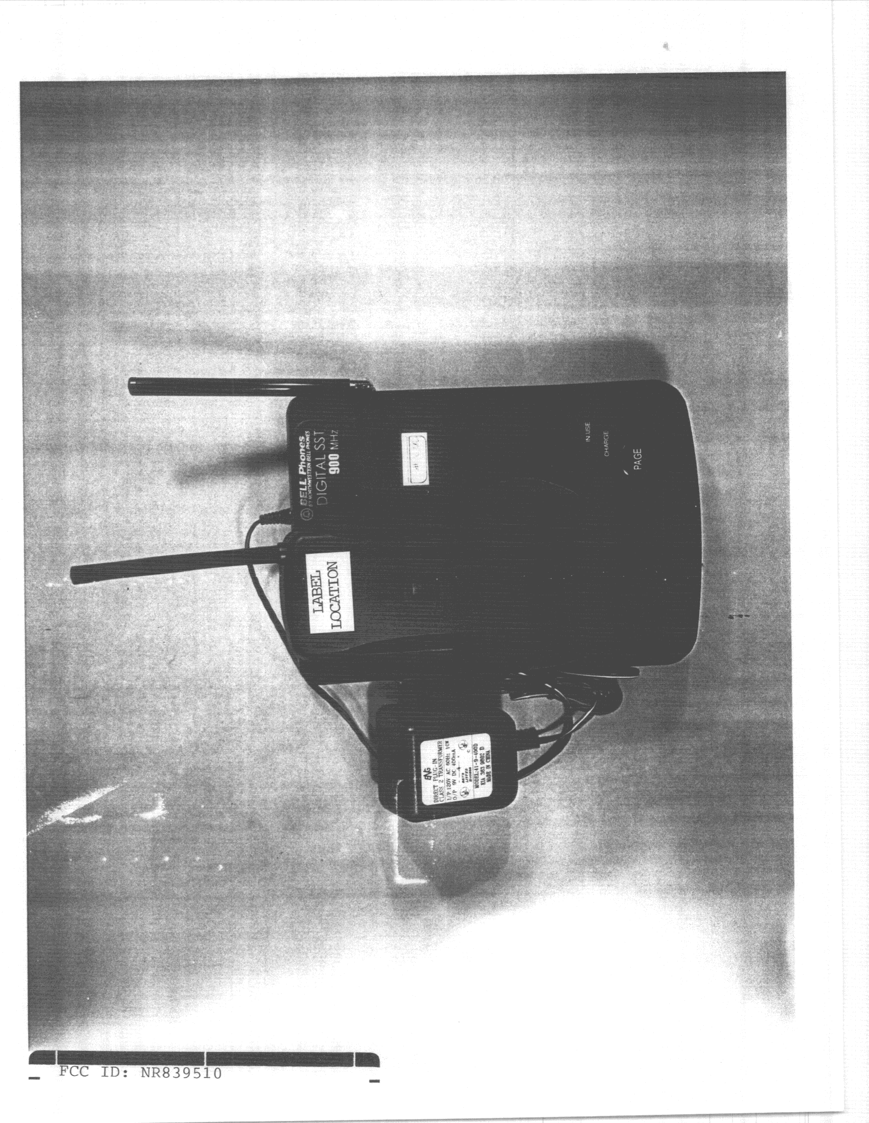 Cordless Telephone - FCC ID NR839510 - Shenzhen Taifeng Electronic Co Ltd (1)
