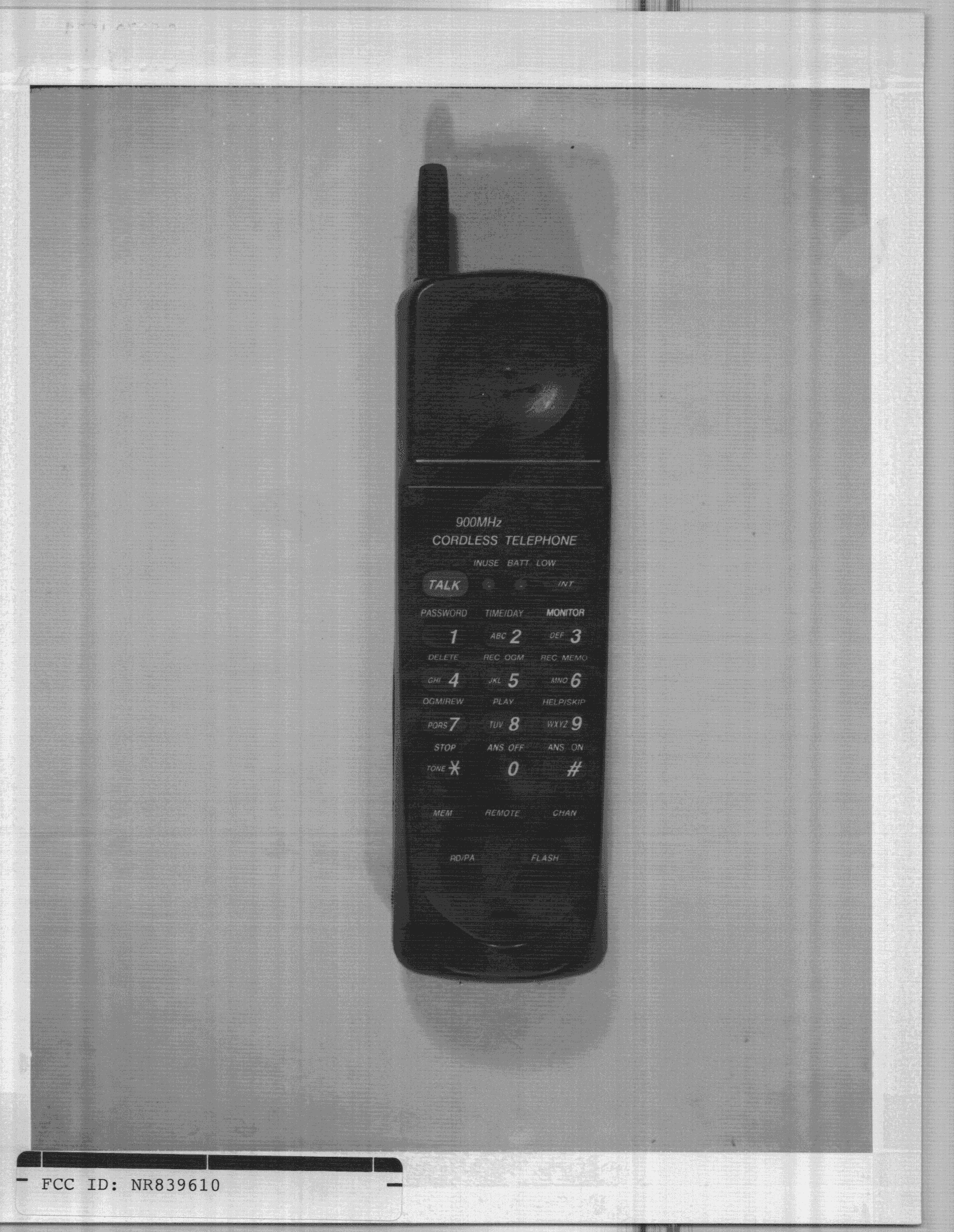Cordless Telephone - FCC ID NR839610 - Shenzhen Taifeng Electronic Co Ltd (2)