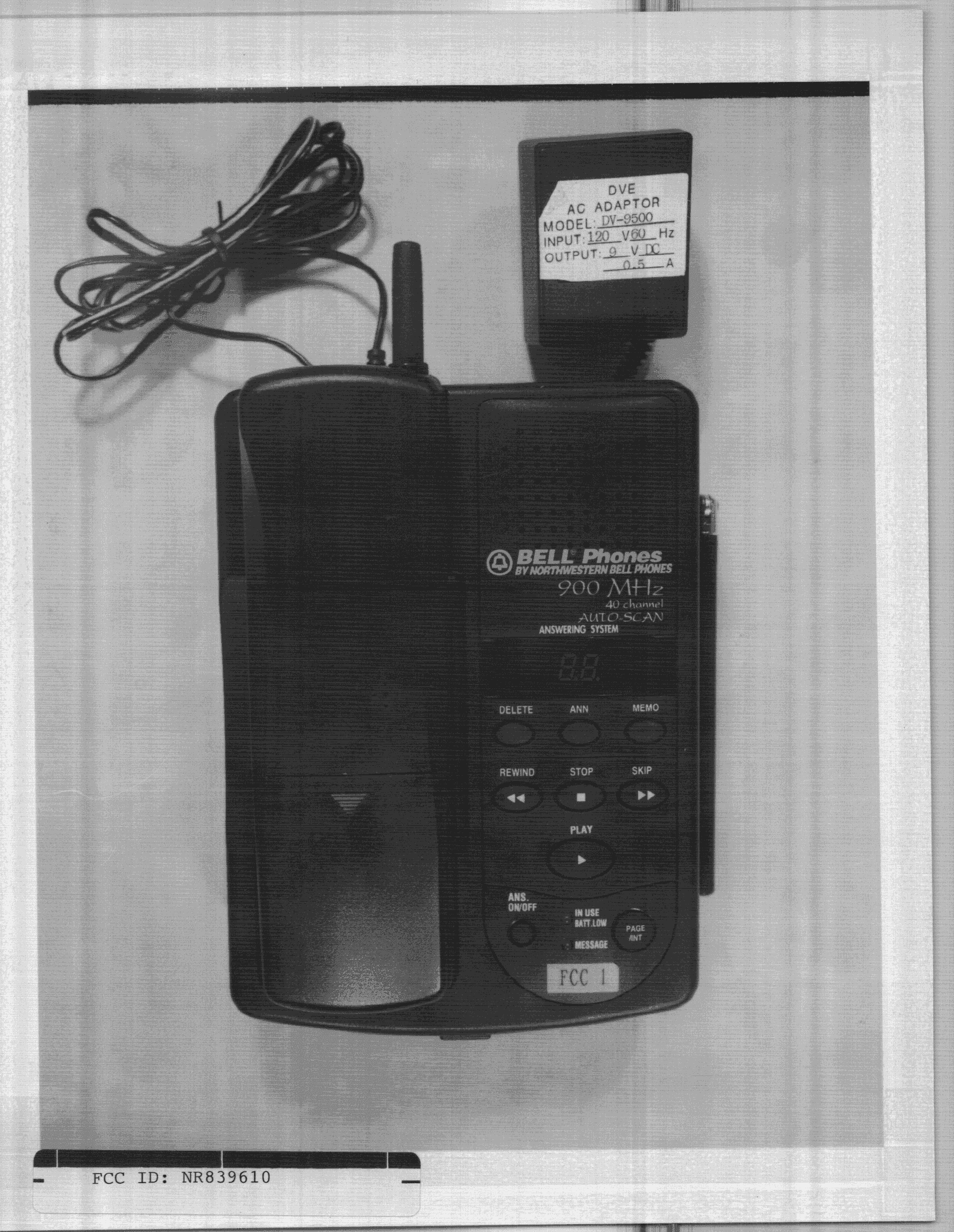 Cordless Telephone - FCC ID NR839610 - Shenzhen Taifeng Electronic Co Ltd (1)