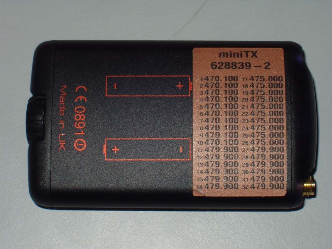 MINITX Wireless Microphone Transmitter - FCC ID NRKMINITX - Audio Limited (5)