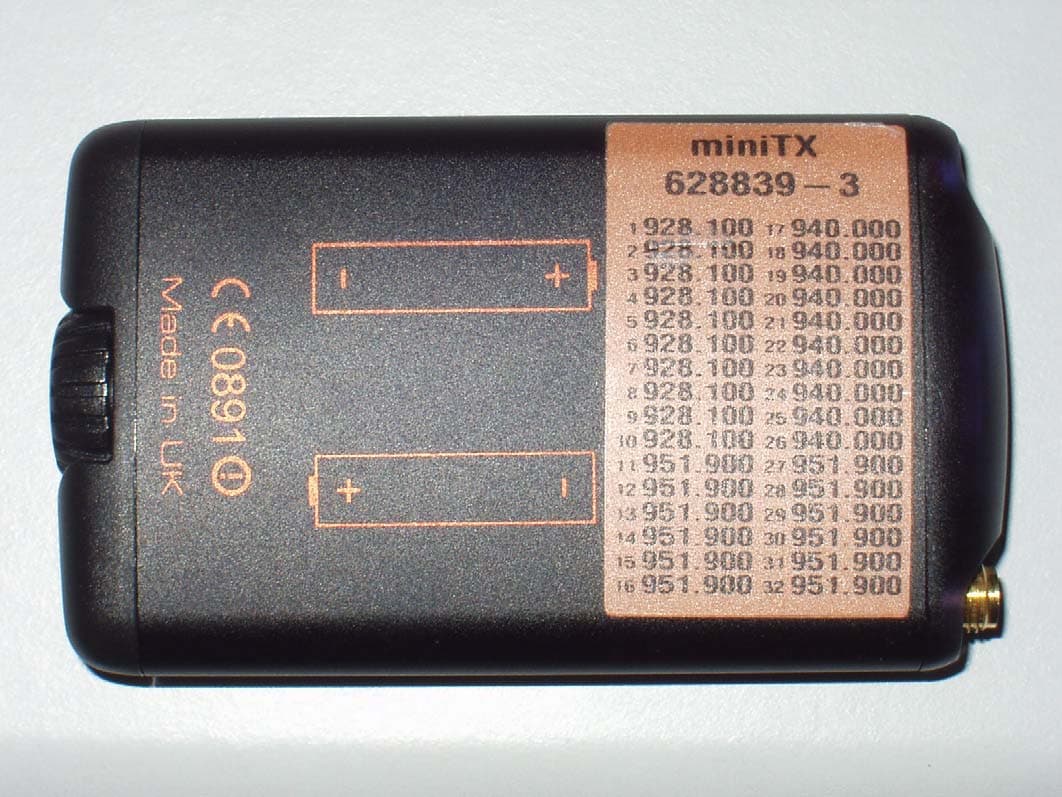 MINITX Wireless Microphone Transmitter - FCC ID NRKMINITX - Audio Limited