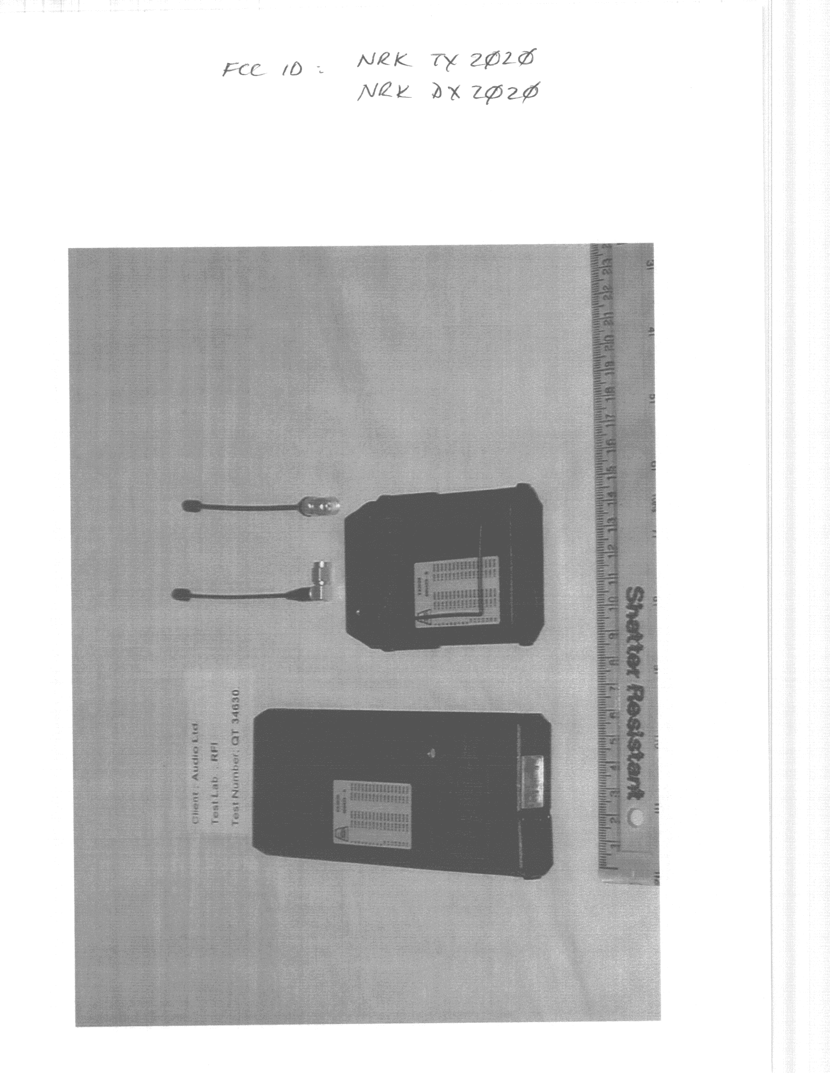 TBT - Licensed Broadcast Transmitter Worn on Body - FCC ID NRKTX2020 - Audio Limited (2)