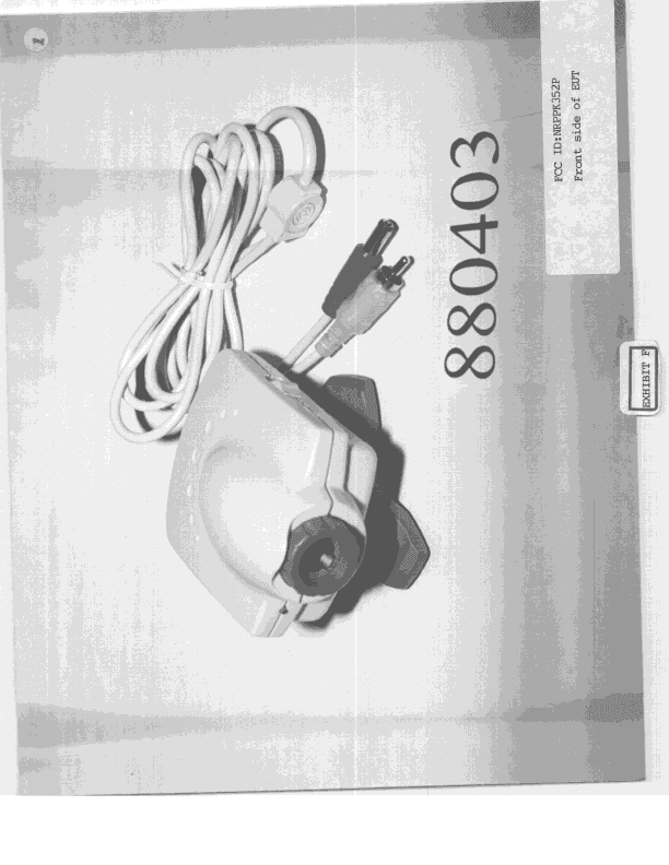 JBP - Part 15 Class B Computing Device Peripheral - FCC ID NRPPK352P - 3Cam Technology Inc