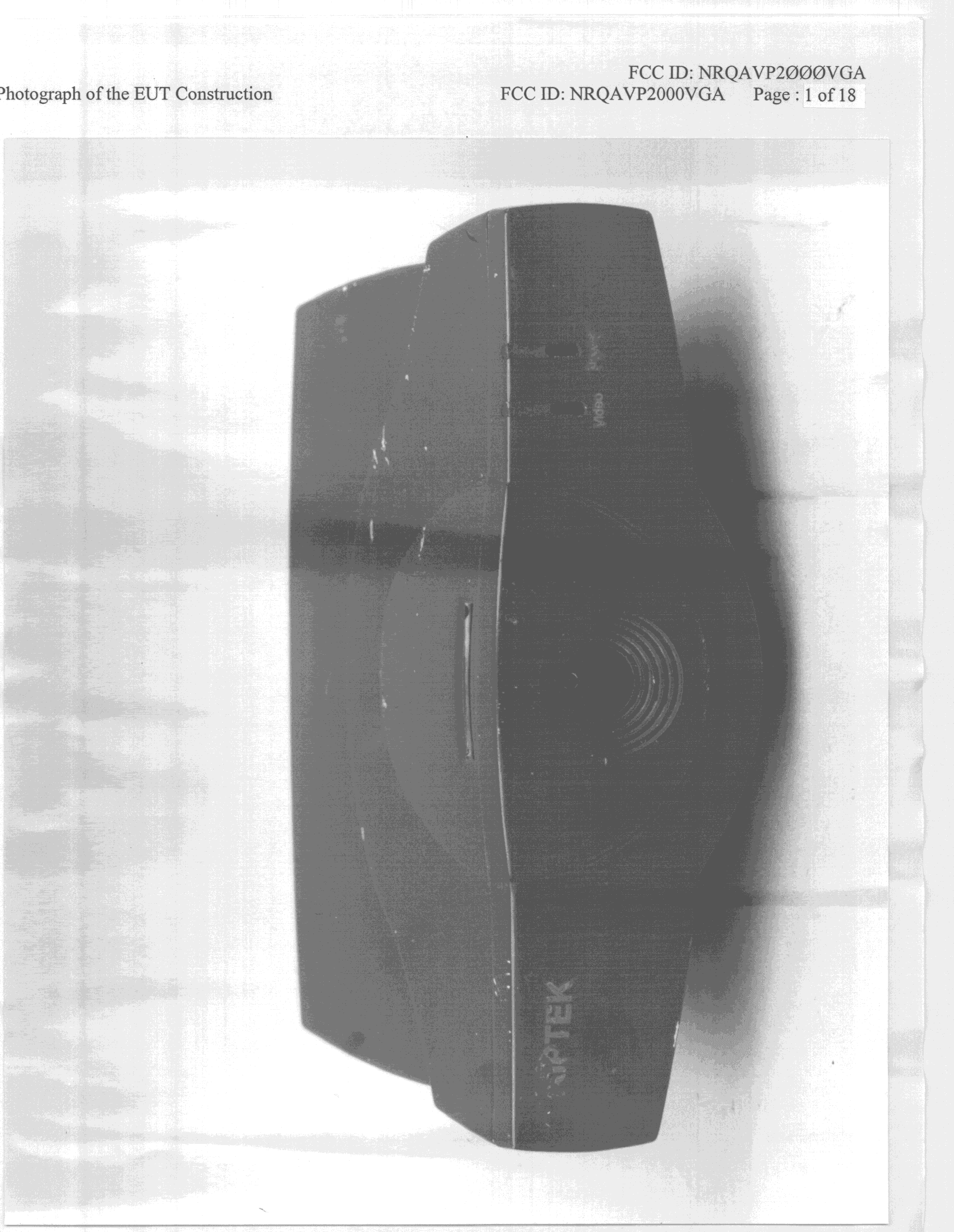 PC Videophone - FCC ID NRQAVP2000S - Aiptek International Inc (4)