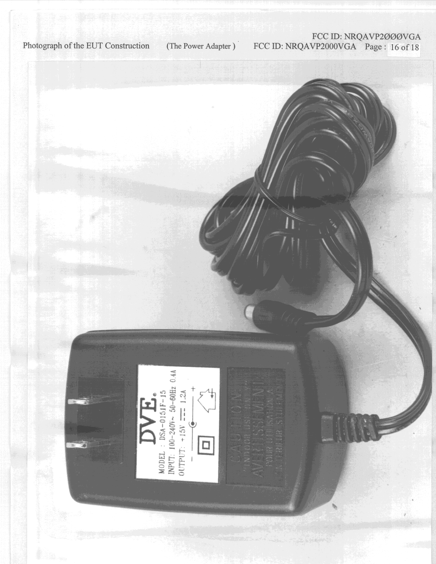PC Videophone - FCC ID NRQAVP2000S - Aiptek International Inc (1)