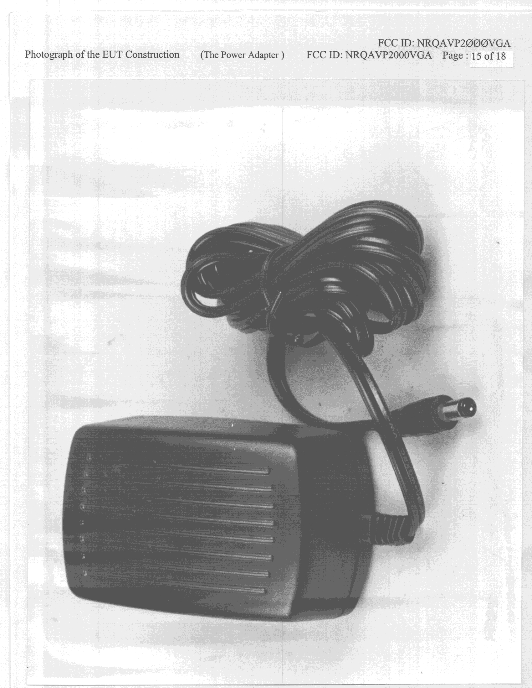 PC Videophone - FCC ID NRQAVP2000S - Aiptek International Inc (2)