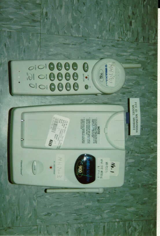 900MHz Analog Modulation 40 Channel Cordless Phone - FCC ID NS2MH9004 - Guangdong (Bao An) Communication Co. Ltd.