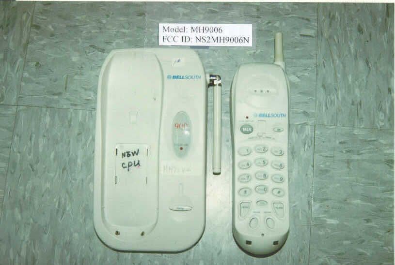 900  MHz Cordless Phone - FCC ID NS2MH9006N - Guangdong (Bao An) Communication Co. Ltd.