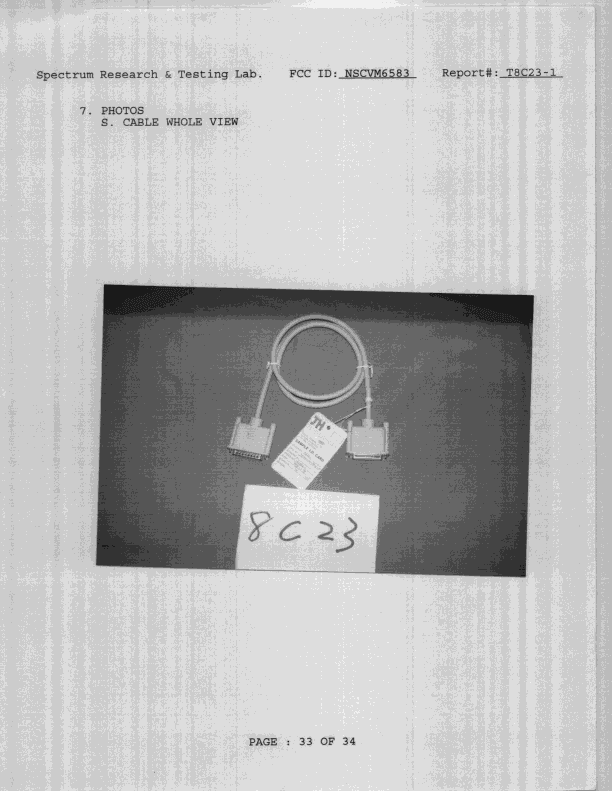 JBP - Part 15 Class B Computing Device Peripheral - FCC ID NSCVM6583 - Teco Image Systems Co Ltd