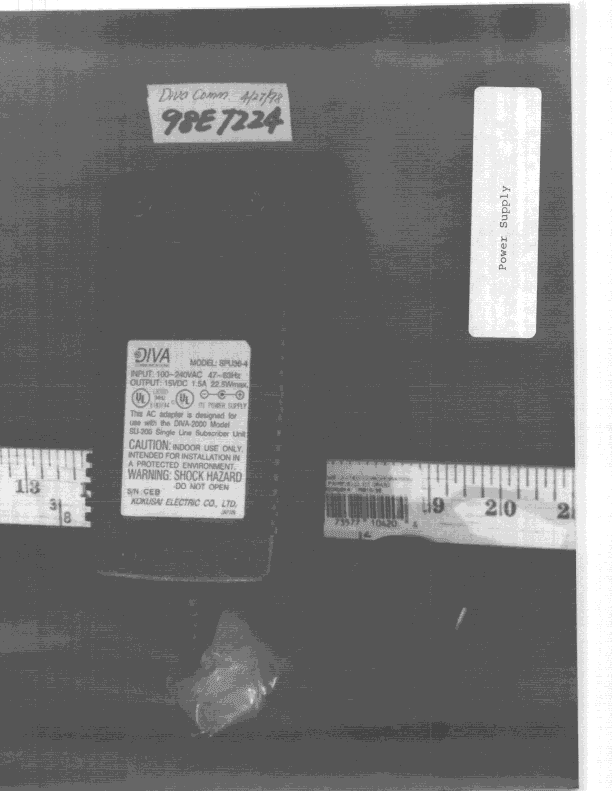 TNB - Licensed Non-Broadcast Station Transmitter - FCC ID NT7SU-200 - Diva Communications Inc (2)