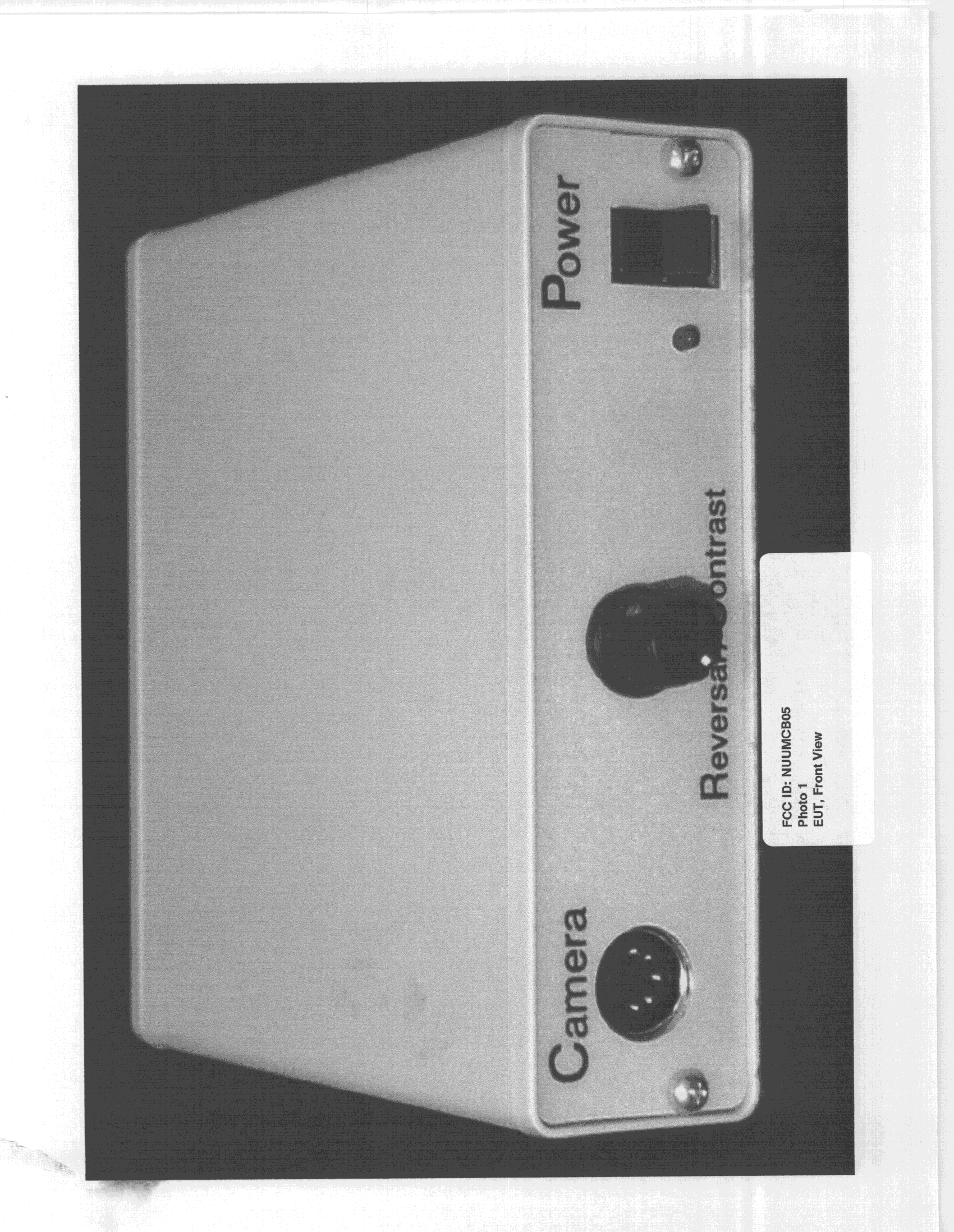 Mini Reading System - FCC ID NUUMCB05 - Magnisight Inc