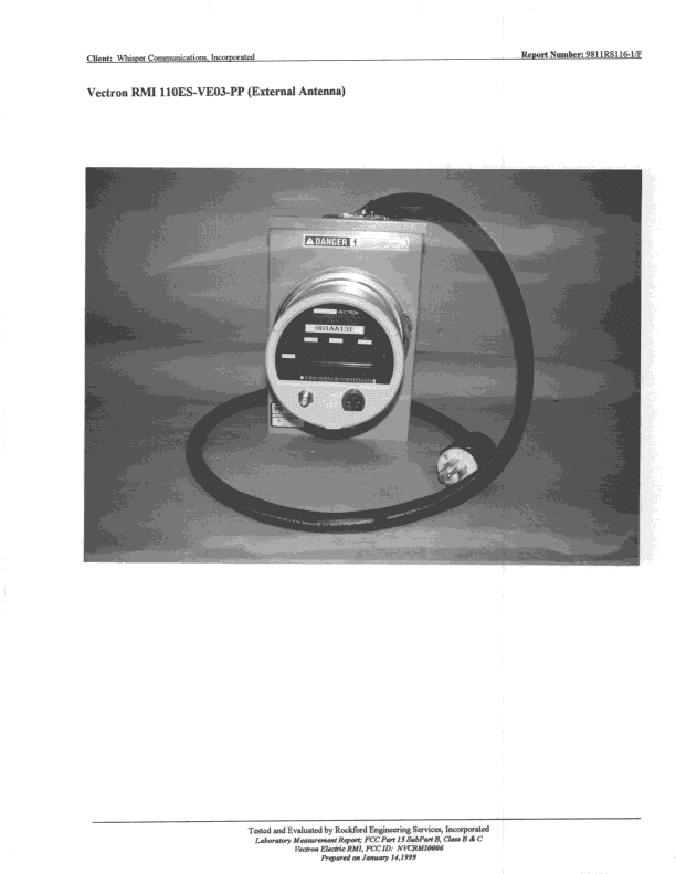DSS - Part 15 Spread Spectrum Transmitter - FCC ID NVCRMI0006 - Whisper Communications (2)