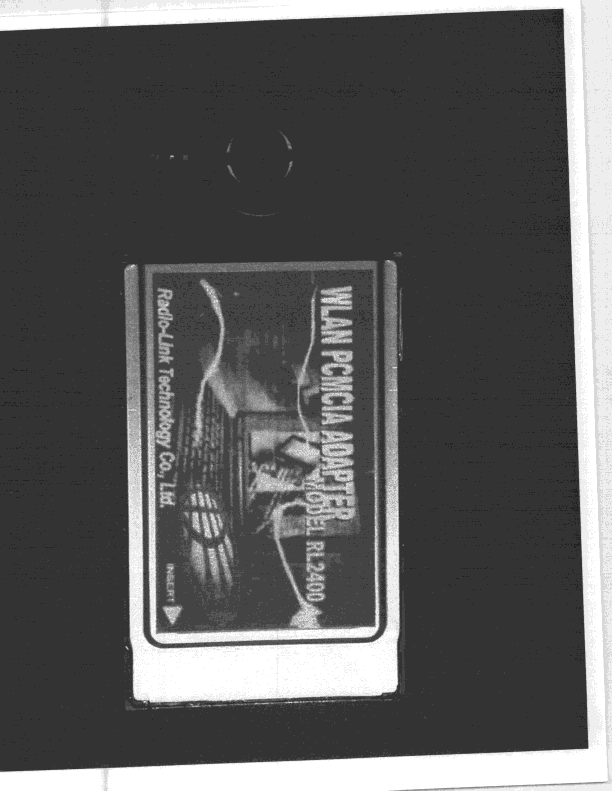 PCMCIA WLAN Card - FCC ID NVF-RL2400 - Radio Link Technology Company Ltd
