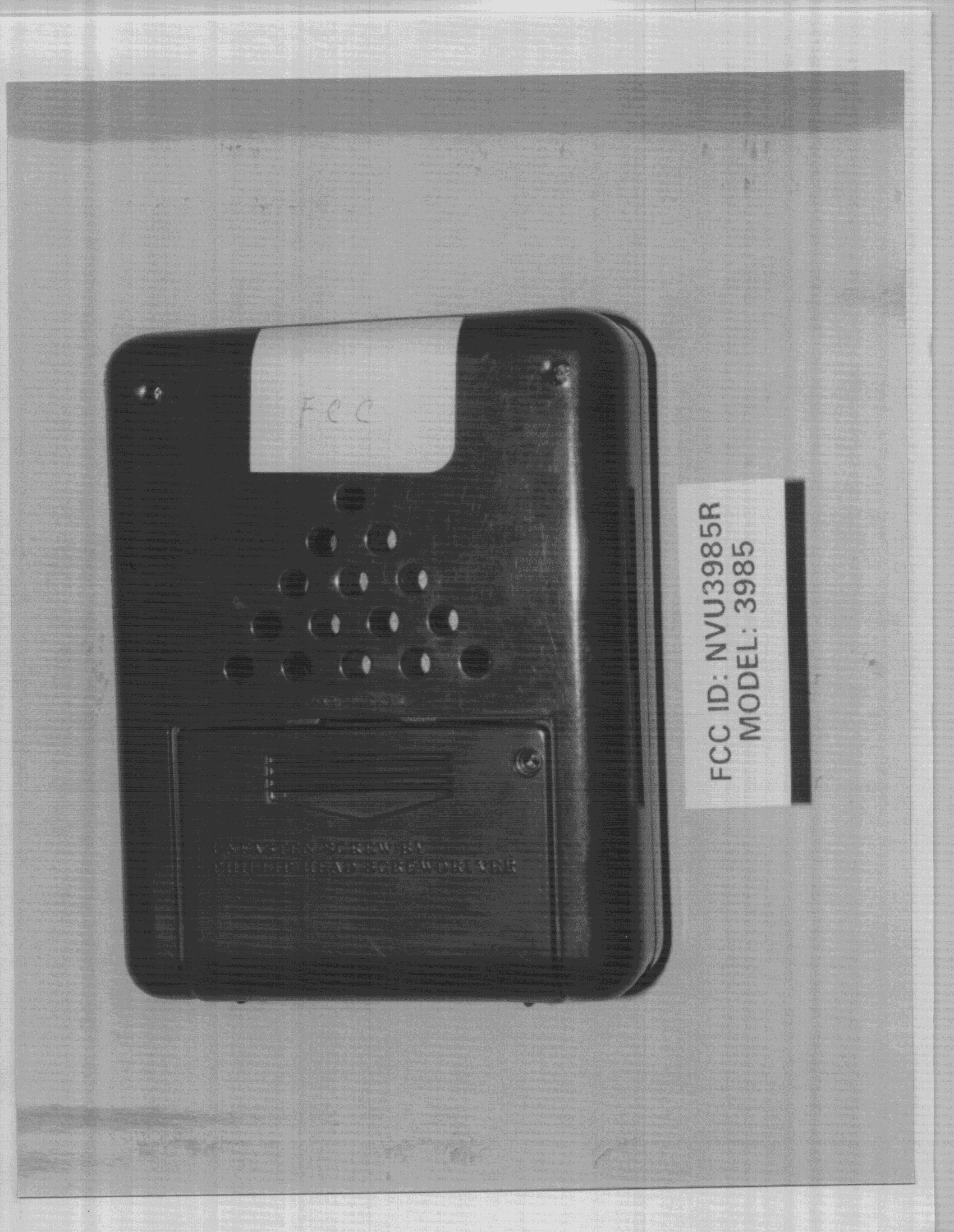 CRR - Superregenerative Receiver - FCC ID NVU3985R - Westminster Inc (HK) Ltd (2)