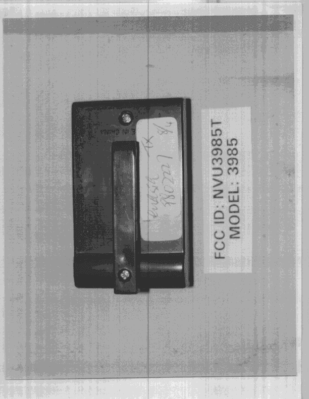 DXX - Part 15 Low Power Communication Device Transmitter - FCC ID NVU3985T - Westminster Inc (HK) Ltd