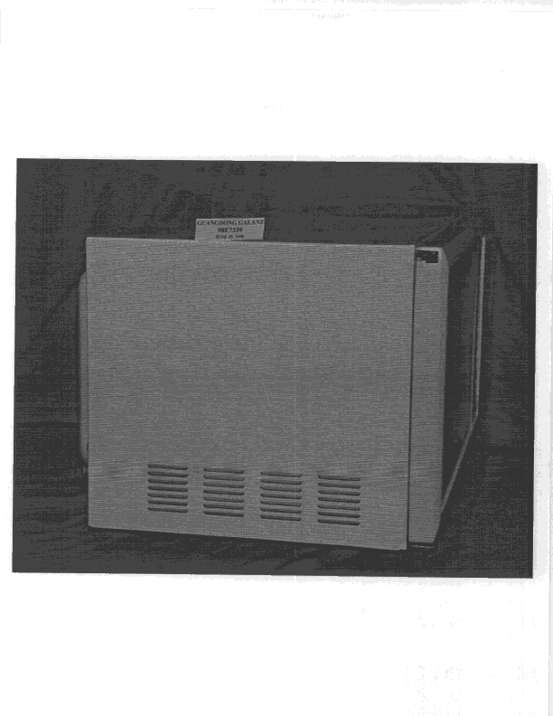 Microwave Oven - FCC ID NVZ9803750N - Guangdong Galanz Enterprise (Group) Co